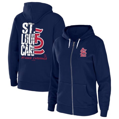 St. Louis Cardinals JH Design Reversible Fleece Full Snap Hoodie - Gray