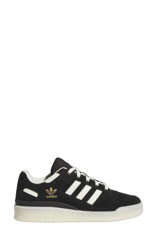 Shop Adidas Originals Adidas Forum Low Basketball Sneaker In Black/ivory/sand Strata