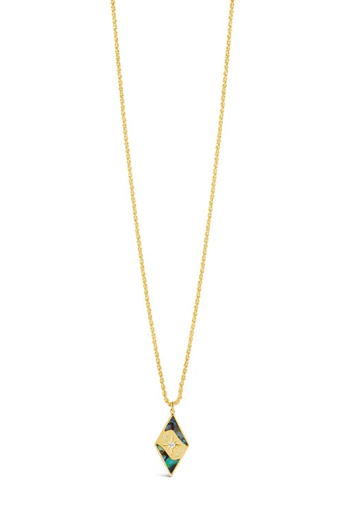 Shop Sterling Forever Galaxy Pendant Necklace In Gold