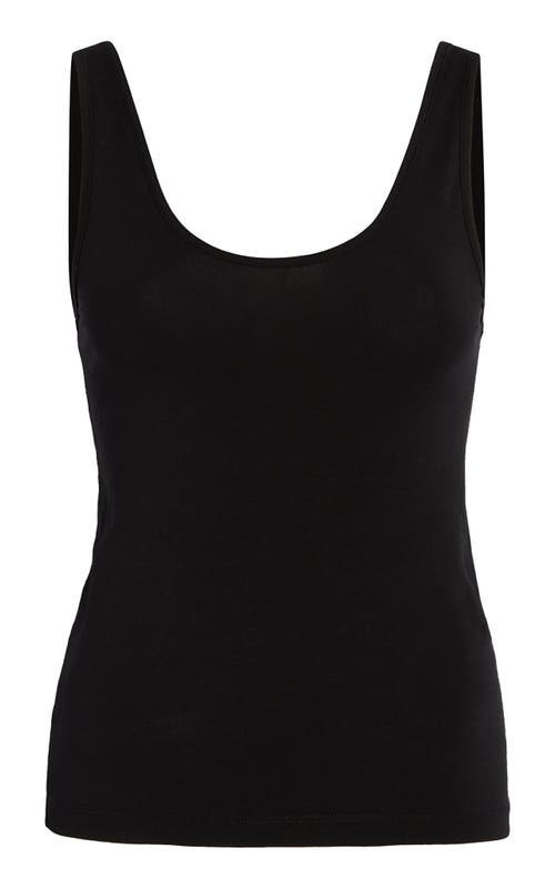 Shop Another Tomorrow Slim Tank Top In Black