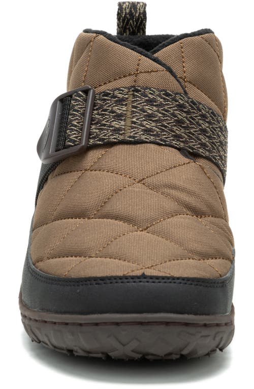 Chaco Ramble Rugged Puffer Slip-on In Dark Sand