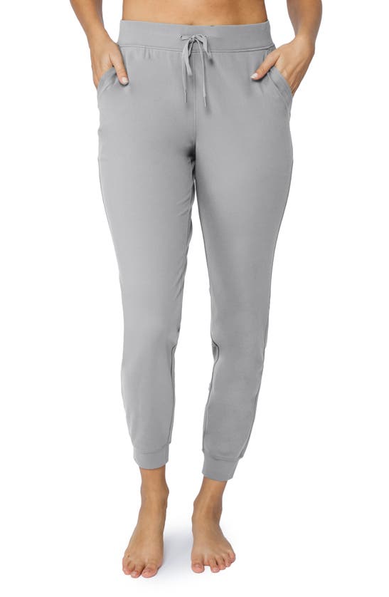 90 Degree By Reflex Lux Drawstring Joggers In Frost Gray