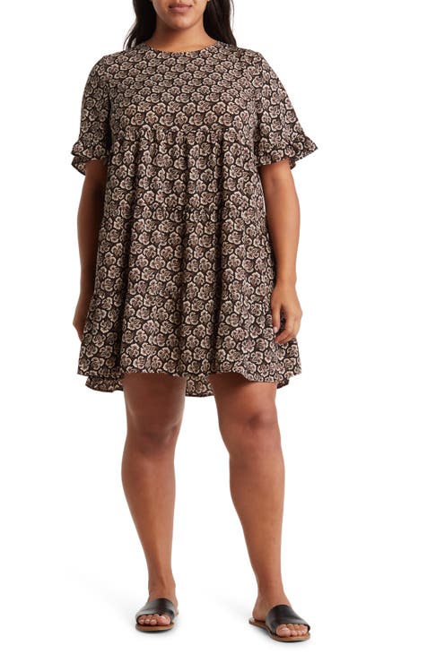 Melrose short sleeve deals fit & flare dress