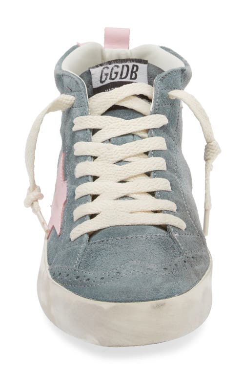 Shop Golden Goose Mid Star Sneaker In Blue/pink