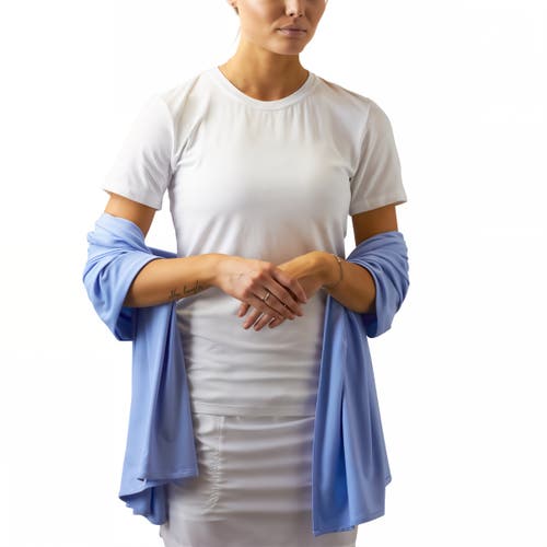 Uv Skinz Sun Shawl In Blue Mist