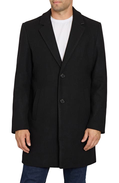 Men's Black Wool Coats
