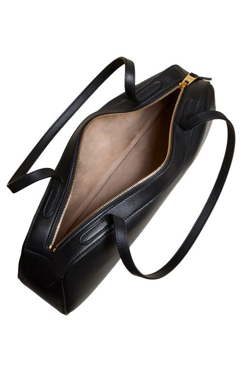 Khaite Simona Leather Shoulder Bag In Black