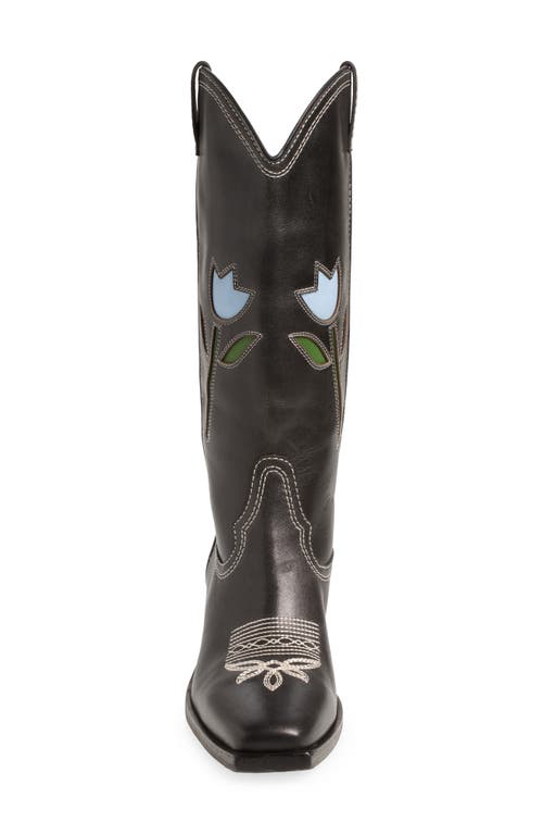 Loeffler Randall Wilder Western Boot In Black