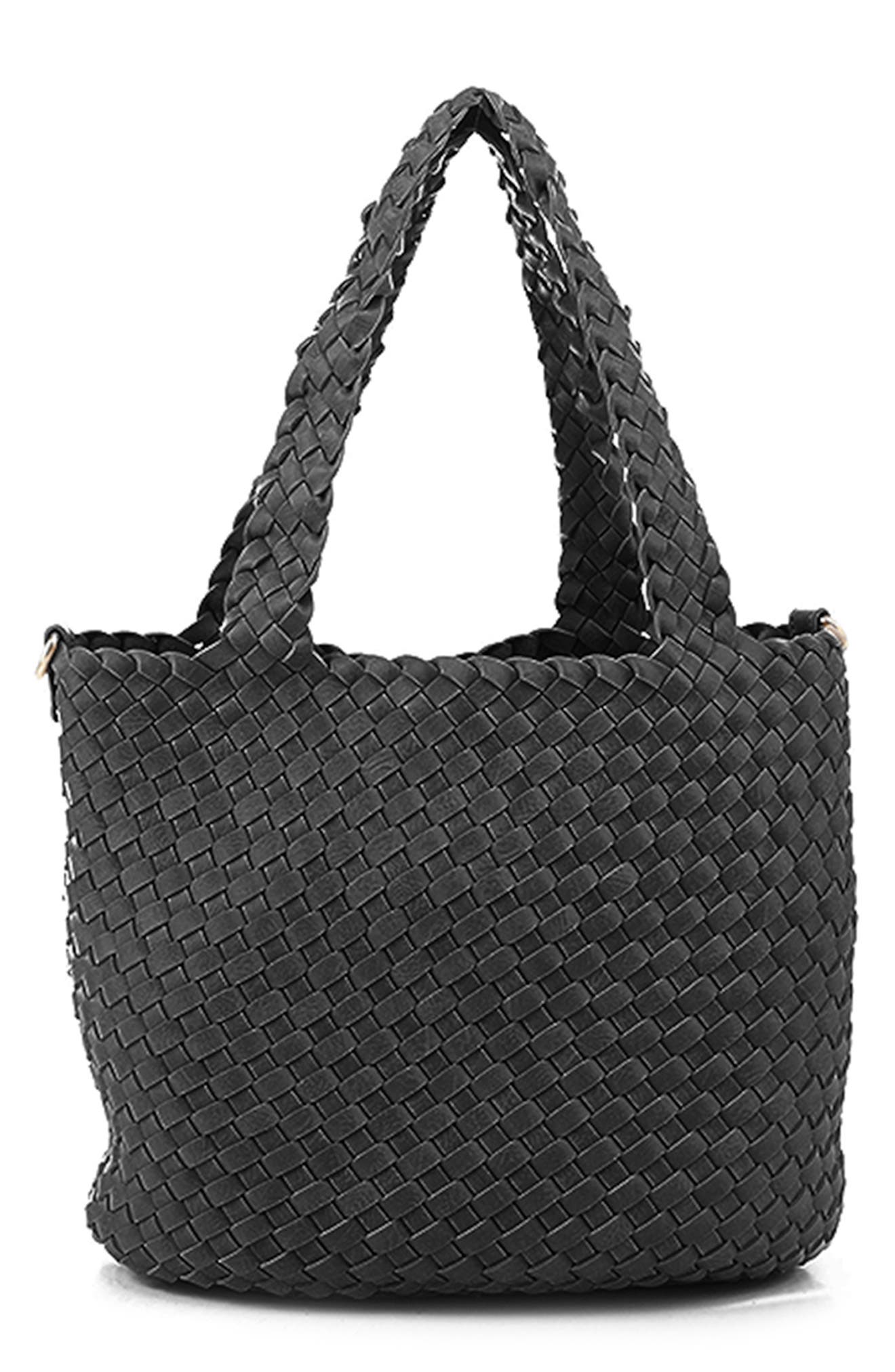 woven leather handbag designer