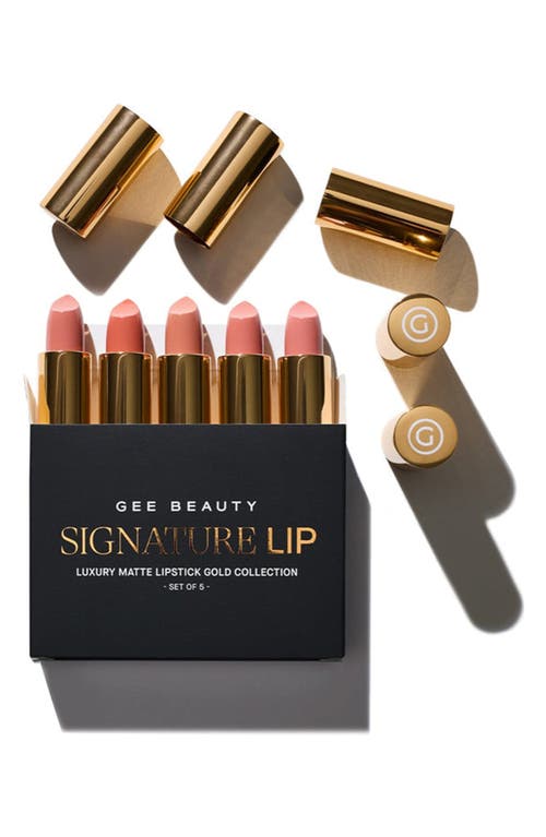 Gee Beauty Signature Gold Lip Kit $170 Value In Lovely