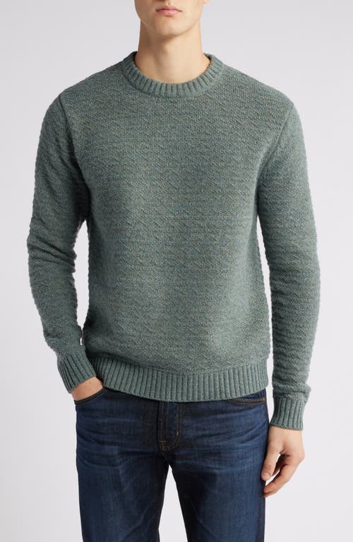 Shop Schott Nyc Wool Blend Zigzag Stitch Sweater In Sage