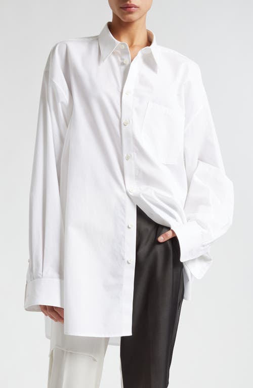 Helmut Lang Oversize Poplin Button-Up Shirt at Nordstrom,