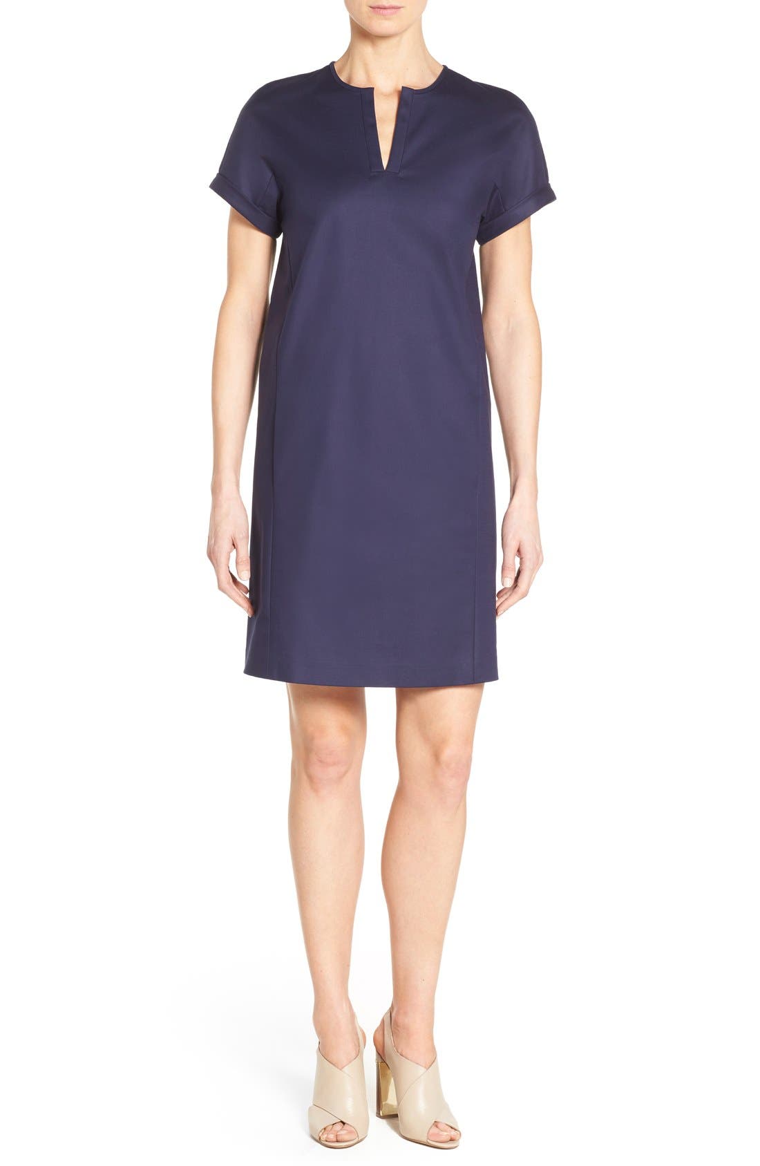 Nordstrom Collection Stretch Poplin Shift Dress Nordstrom