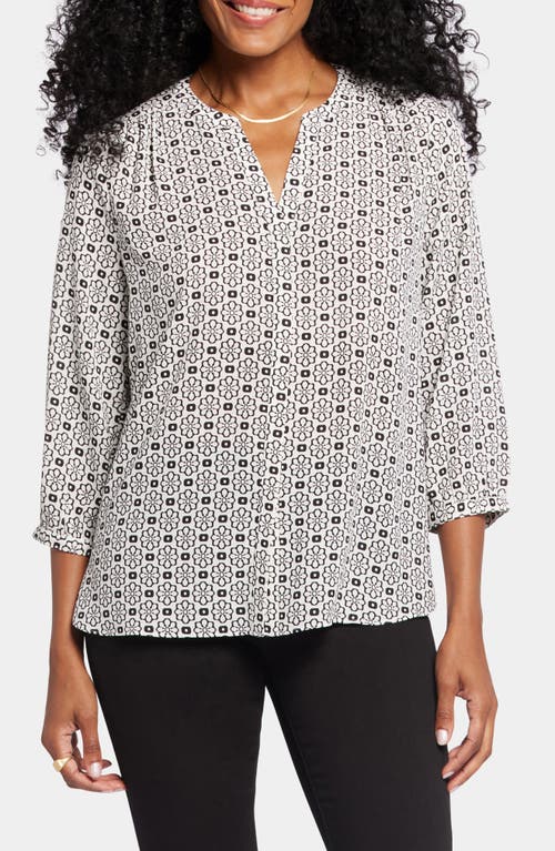 Shop Nydj Pintuck Blouse In Thalia