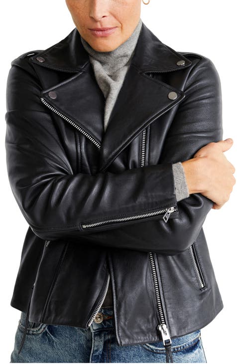Topshop, Jackets & Coats, Topshop Petite Faux Leather Biker Jacket