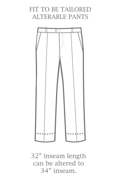 Xdmy Oak Hill By Dxl Perfect Fit Waist-relaxer Pleated Suit Pants In Charcoal
