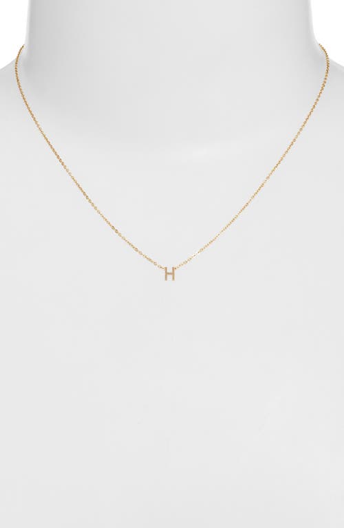 Set & Stones Cheyenne Initial Pendant Necklace In Gold/h