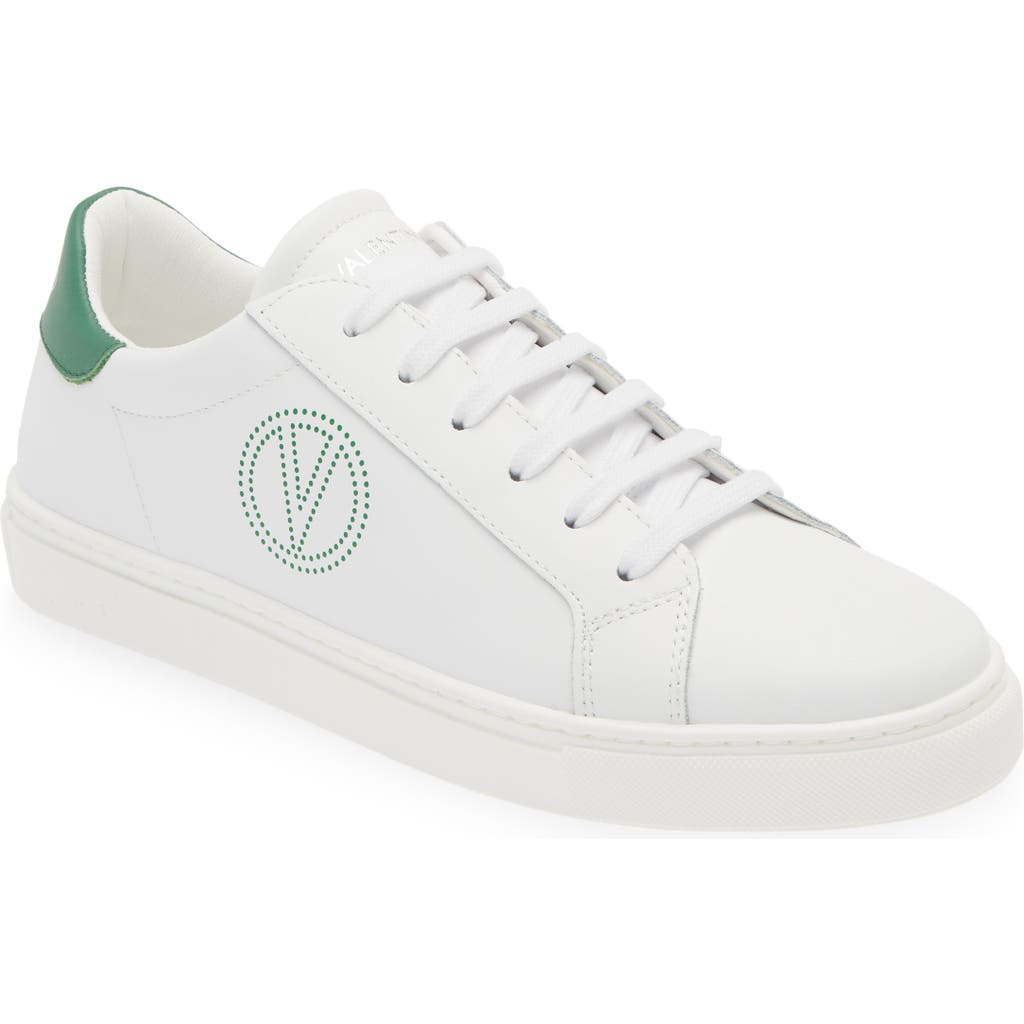 Shop Valentino By Mario Valentino Petra Sneaker In White/green