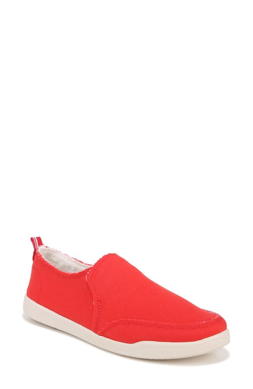 Beach Collection Malibu Slip-On Sneaker in Red