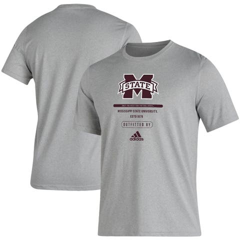 Men's adidas Heathered Gray Mississippi State Bulldogs Sideline Locker ...