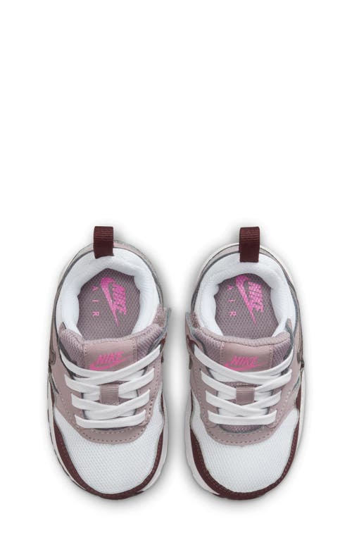 Nike Kids' Air Max 1 Easyon Sneaker In White/ Burgundy/ Violet Ore