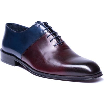 Jared Lang Wyatt Colorblocked Whole Cut Shoe, Red