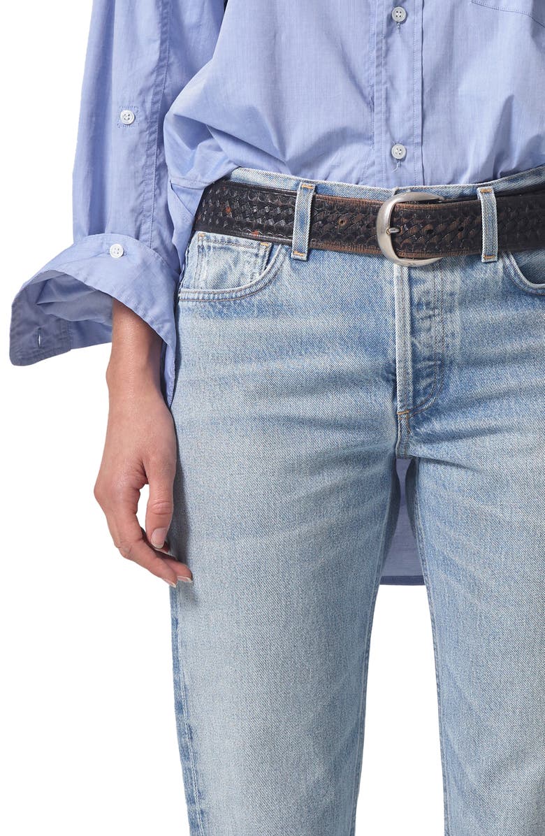 Citizens of Humanity Isla High Waist Organic Cotton Ankle Straight Leg