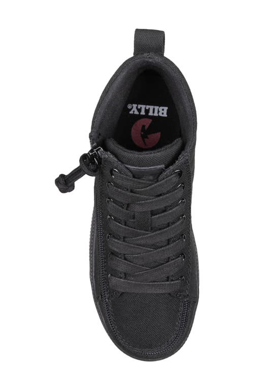 Shop Billy Footwear Kids' Billy Cs High Top Sneaker In Black To The Floor