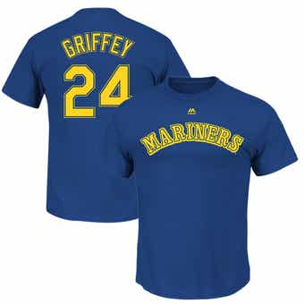 Men's Seattle Mariners Ken Griffey Jr. Majestic Alternate Cream Official  Cool Base Replica Player Jersey