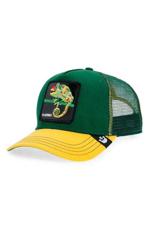 Goorin Bros . The Karma Patch Trucker Hat In Green