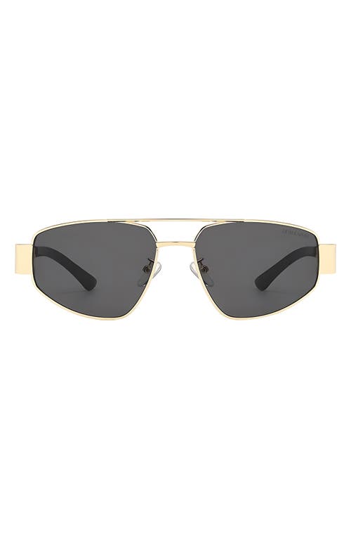 Fifth & Ninth Taylor 58mm Polarized Aviator Sunglasses In Gold