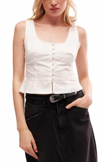 Free People Amelia Cotton Corset Top