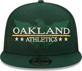 Oakland Athletics New Era Team Color Trucker 9FIFTY Snapback Hat - Green
