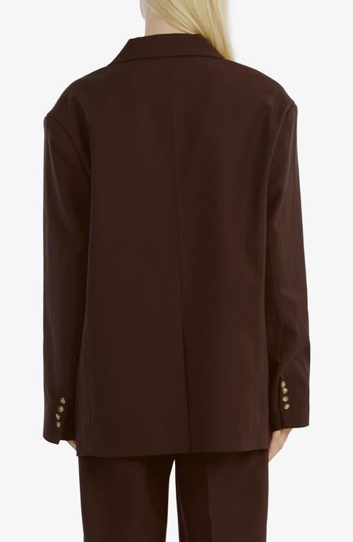 Shop Bardot Austyn Blazer In Dark Choco