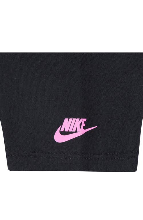Shop Nike Kids' Swoosh Sci-dye Boxy Graphic T-shirt In Black