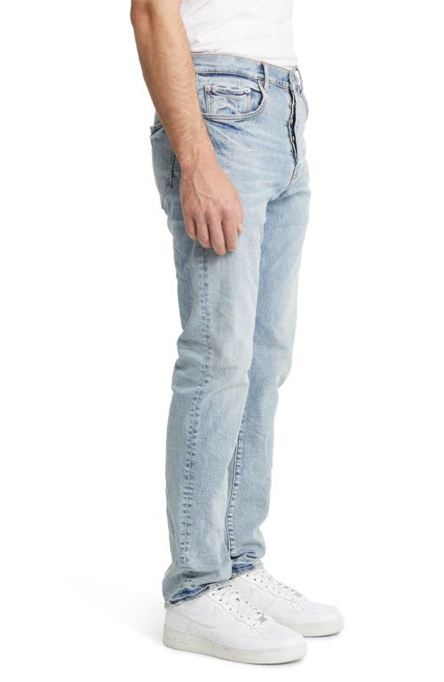 Shop Purple Brand Faded Out Slim Fit Straight Leg Jeans In Light Indigo