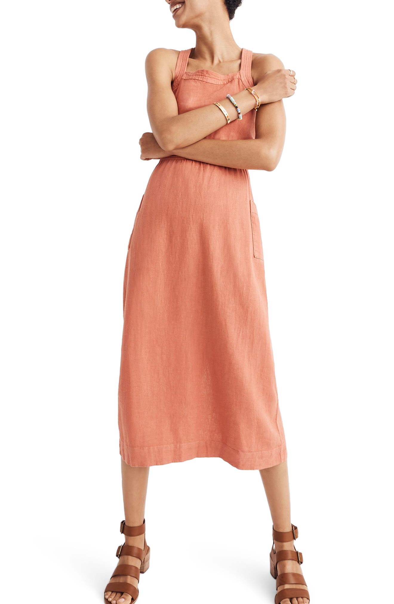 Madewell Garment Dye Apron Maxi Dress Nordstrom
