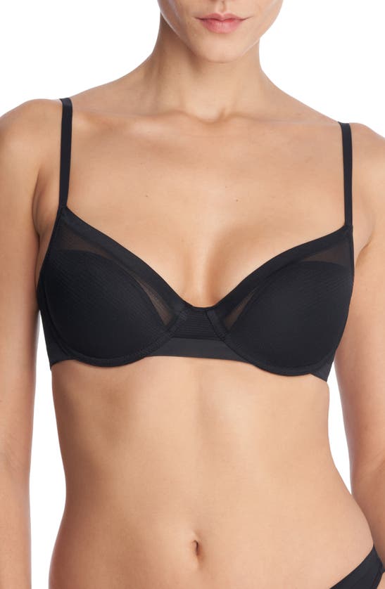 Shop Natori Scope Balconette Underwire Contour Bra In Black