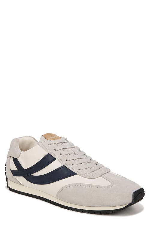 Vince Oasis Trainer In Milk/horchata/spruce Blue