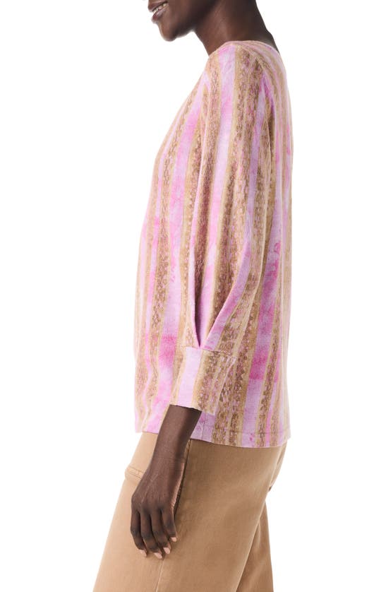 Shop Nic + Zoe Rolling Dunes Knit Top In Pink Multi