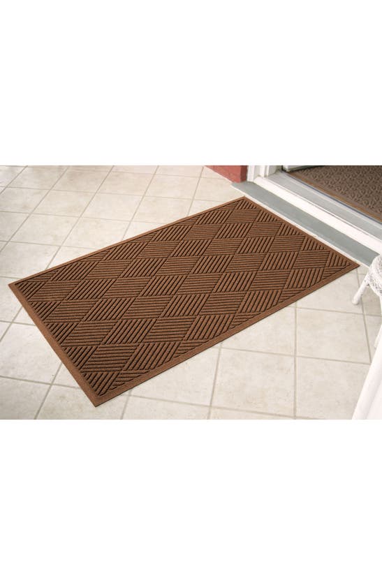 Bungalow Flooring Waterhog Diamonds Floor Mat In Dark Brown