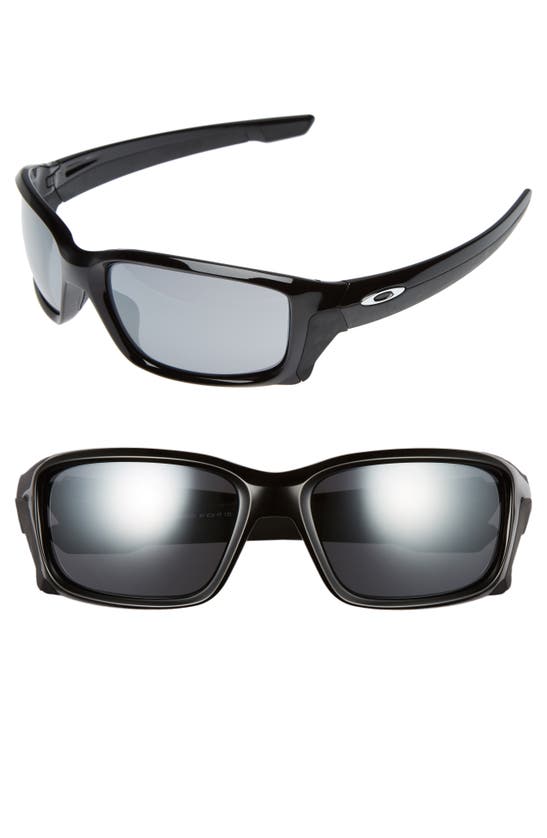 Oakley Straightlink 61mm Sunglasses In Black/ Black Iridium