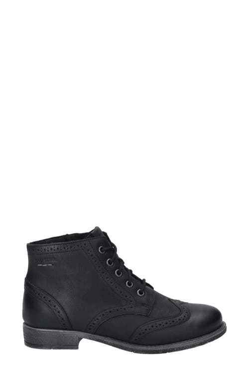 Shop Josef Seibel Sienna 75 Brogue Bootie In Black