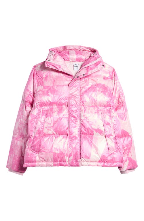 PUMA x KidSuper Down Puffer Jacket in Pearl Pink 