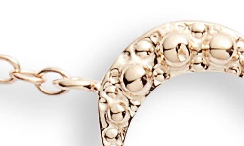 Anzie White Topaz Charm Bracelet In Yellow Gold/white
