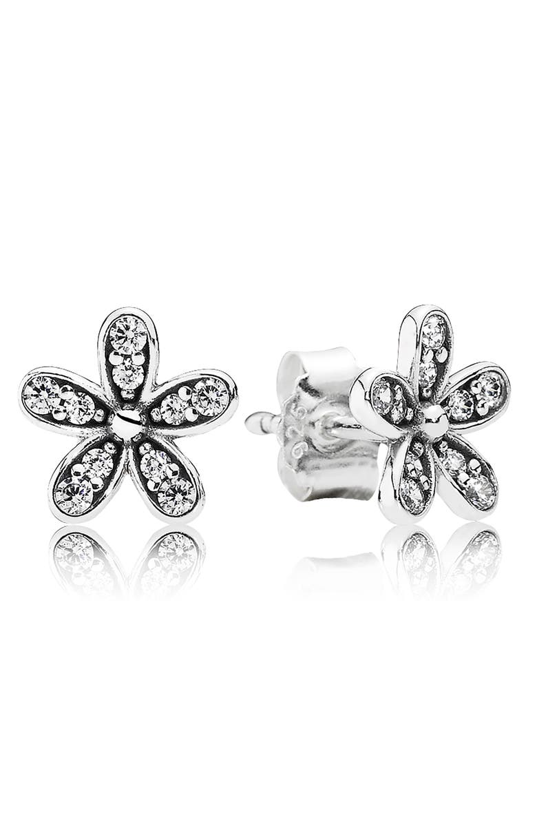 PANDORA 'Dazzling Daisy' Mini Stud Earrings | Nordstrom