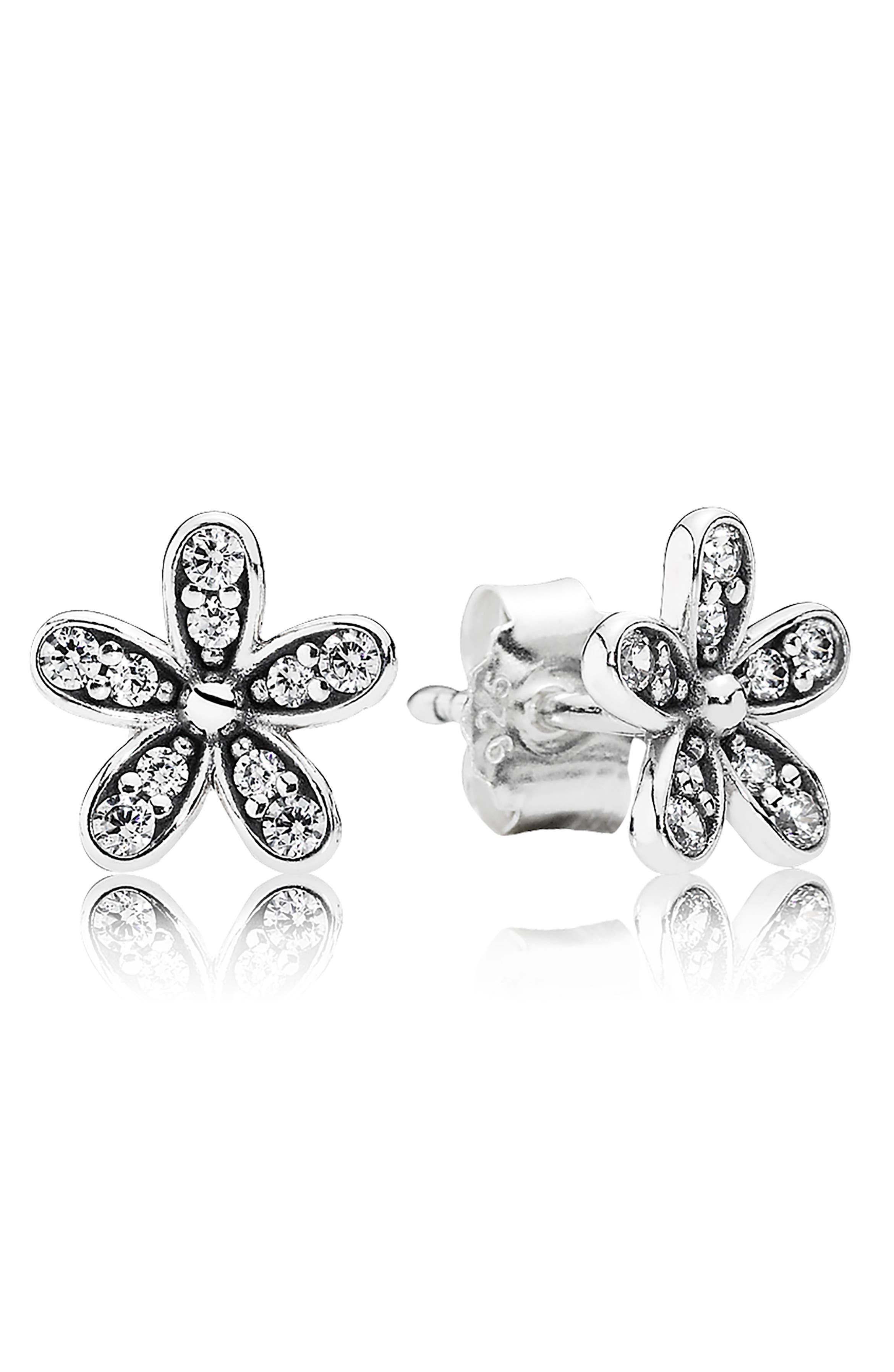 PANDORA 'Dazzling Daisy' Mini Stud Earrings | Nordstrom