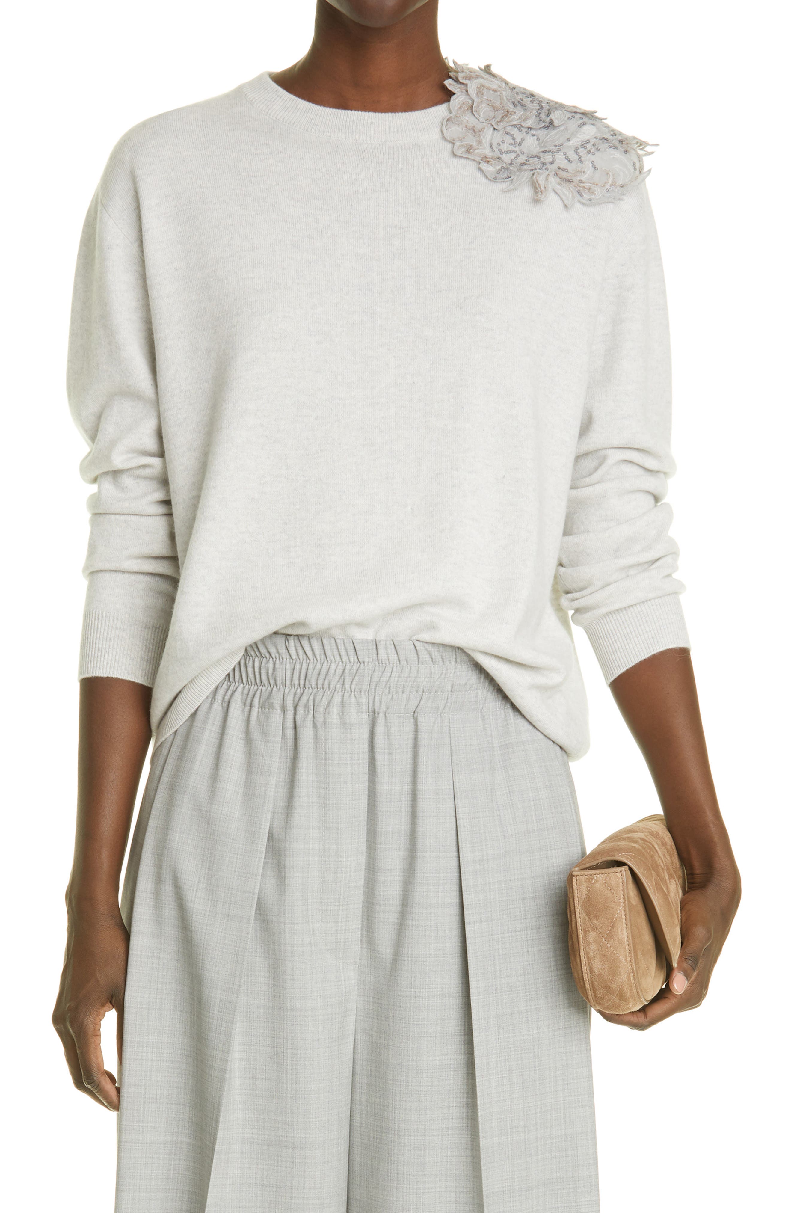 womens grey sweater
