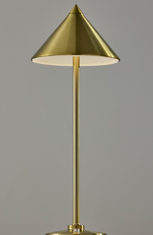 Shop Adesso Lighting Ritchie Led Cordless Lamp In Antique Brass