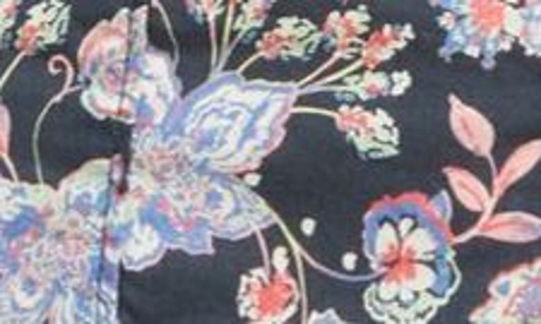 Shop Nation Ltd Angel Floral Print Puff Sleeve Top In Midsummer